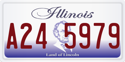 IL license plate A245979