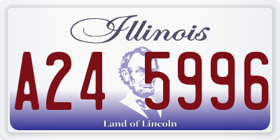 IL license plate A245996