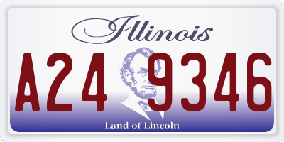 IL license plate A249346