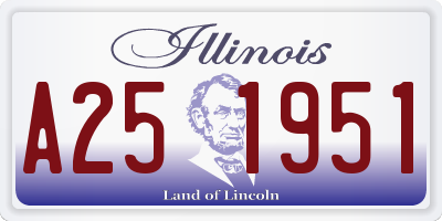 IL license plate A251951
