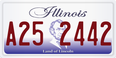 IL license plate A252442