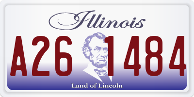 IL license plate A261484