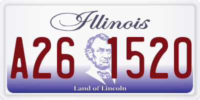 IL license plate A261520