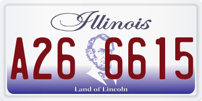 IL license plate A266615