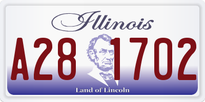 IL license plate A281702