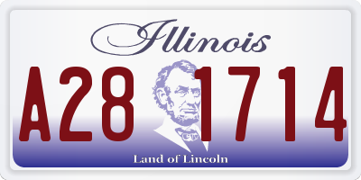 IL license plate A281714