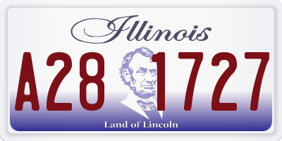 IL license plate A281727