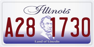 IL license plate A281730