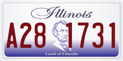 IL license plate A281731