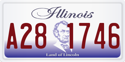 IL license plate A281746
