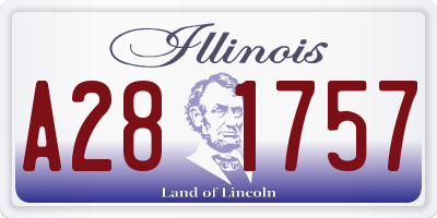 IL license plate A281757