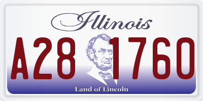 IL license plate A281760