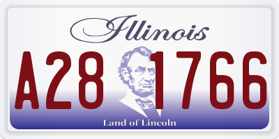 IL license plate A281766