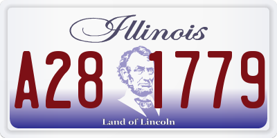 IL license plate A281779