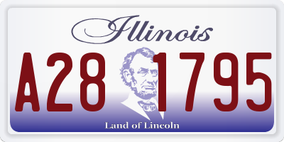 IL license plate A281795