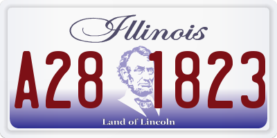 IL license plate A281823