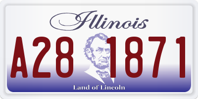 IL license plate A281871