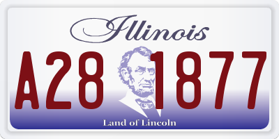 IL license plate A281877