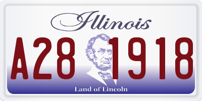 IL license plate A281918
