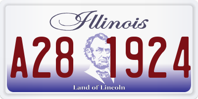 IL license plate A281924