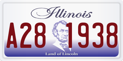 IL license plate A281938