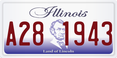 IL license plate A281943
