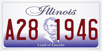 IL license plate A281946