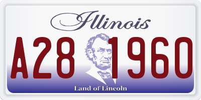 IL license plate A281960