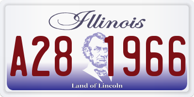 IL license plate A281966