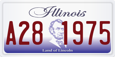 IL license plate A281975