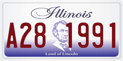 IL license plate A281991