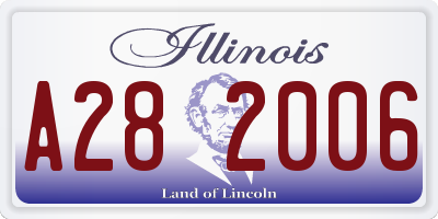 IL license plate A282006