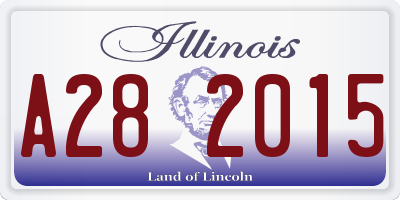 IL license plate A282015