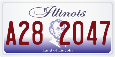 IL license plate A282047