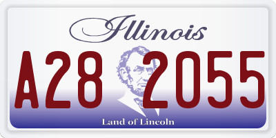 IL license plate A282055