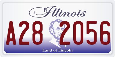 IL license plate A282056