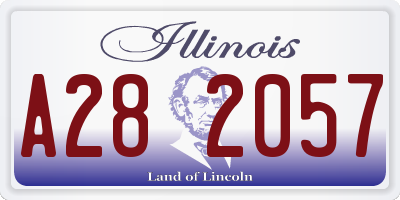 IL license plate A282057
