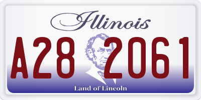 IL license plate A282061