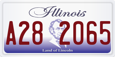 IL license plate A282065