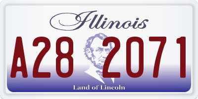 IL license plate A282071
