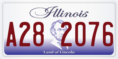 IL license plate A282076