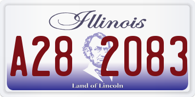 IL license plate A282083