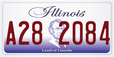 IL license plate A282084