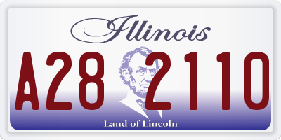 IL license plate A282110