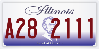 IL license plate A282111
