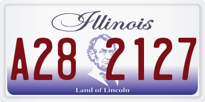 IL license plate A282127