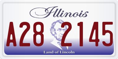 IL license plate A282145