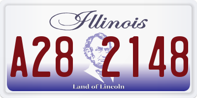 IL license plate A282148