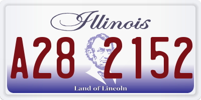 IL license plate A282152