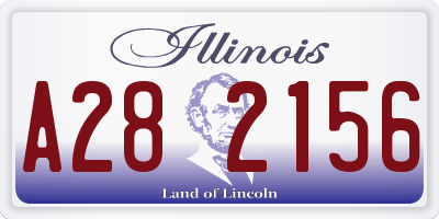 IL license plate A282156